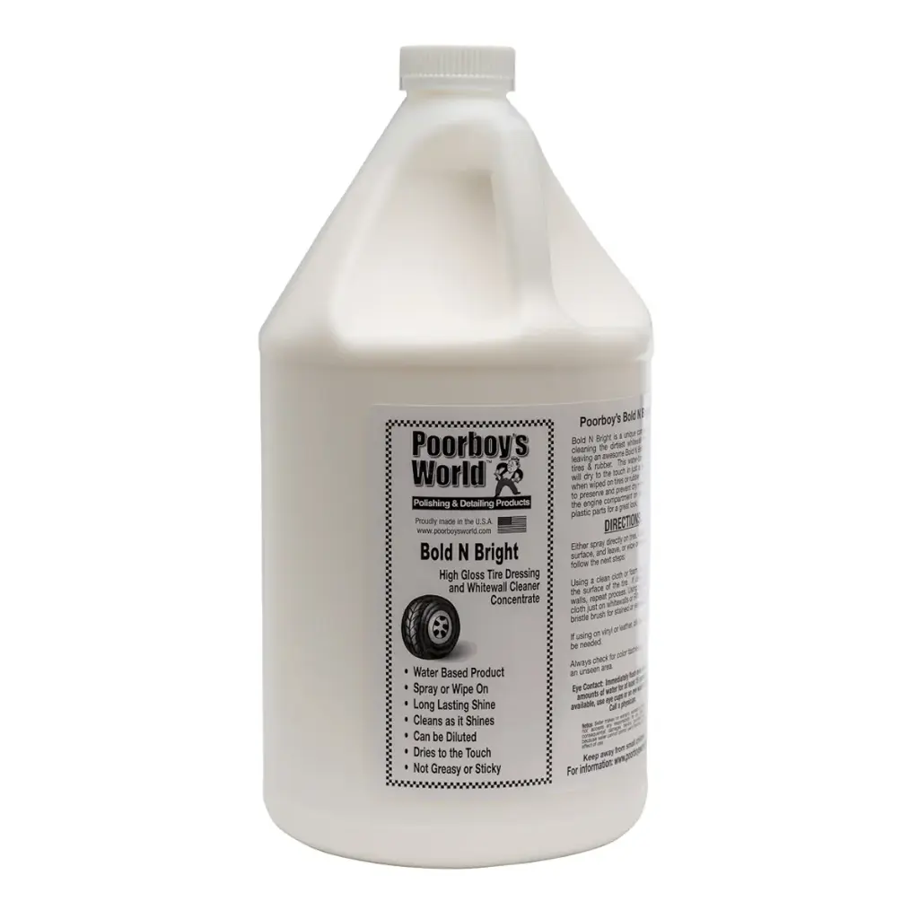 Poorboy's World Bold 'N Bright Tyre Dressing 128oz 3.78L