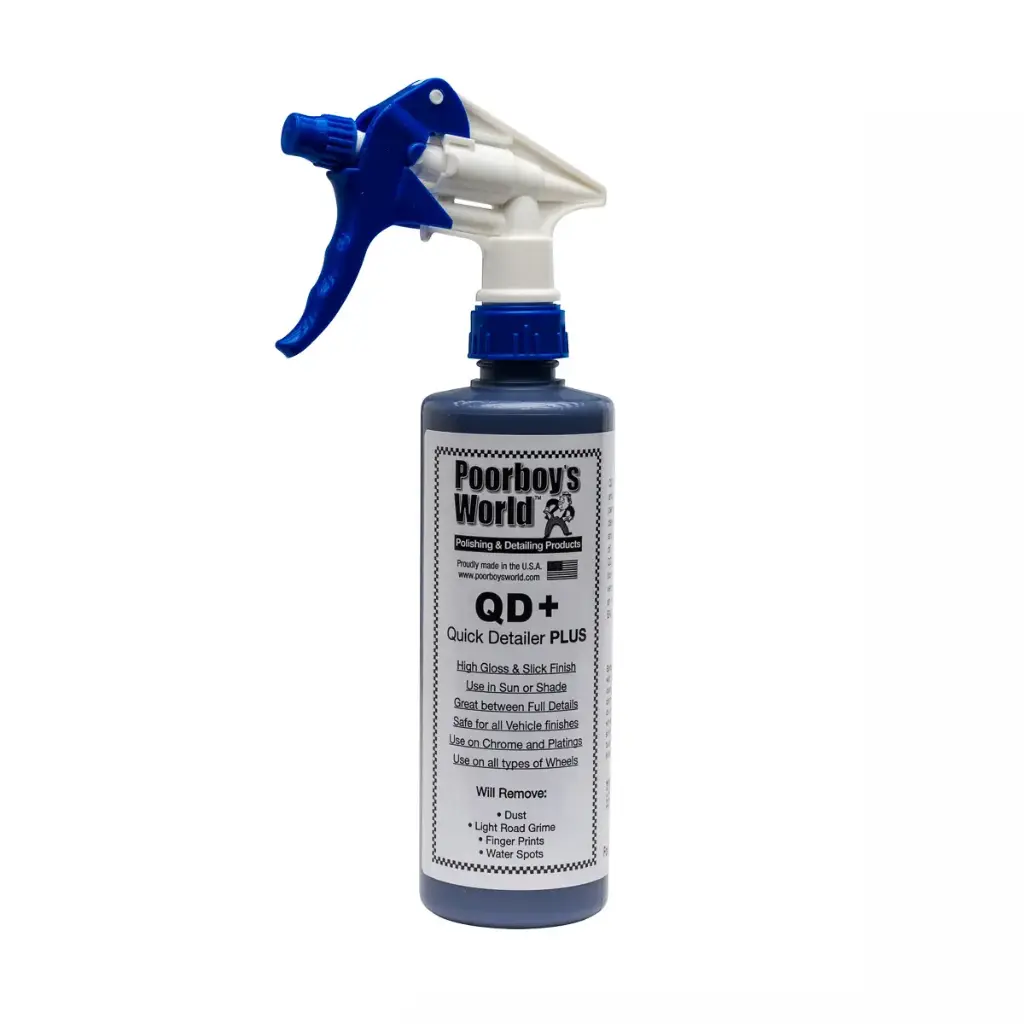 Poorboy's World QD+ Quick Detailer Plus 16oz 473ml - WITH SPRAYER