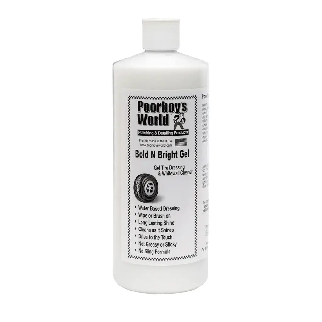 Poorboy's World Bold 'N Bright Tyre Gel 32oz 946ml