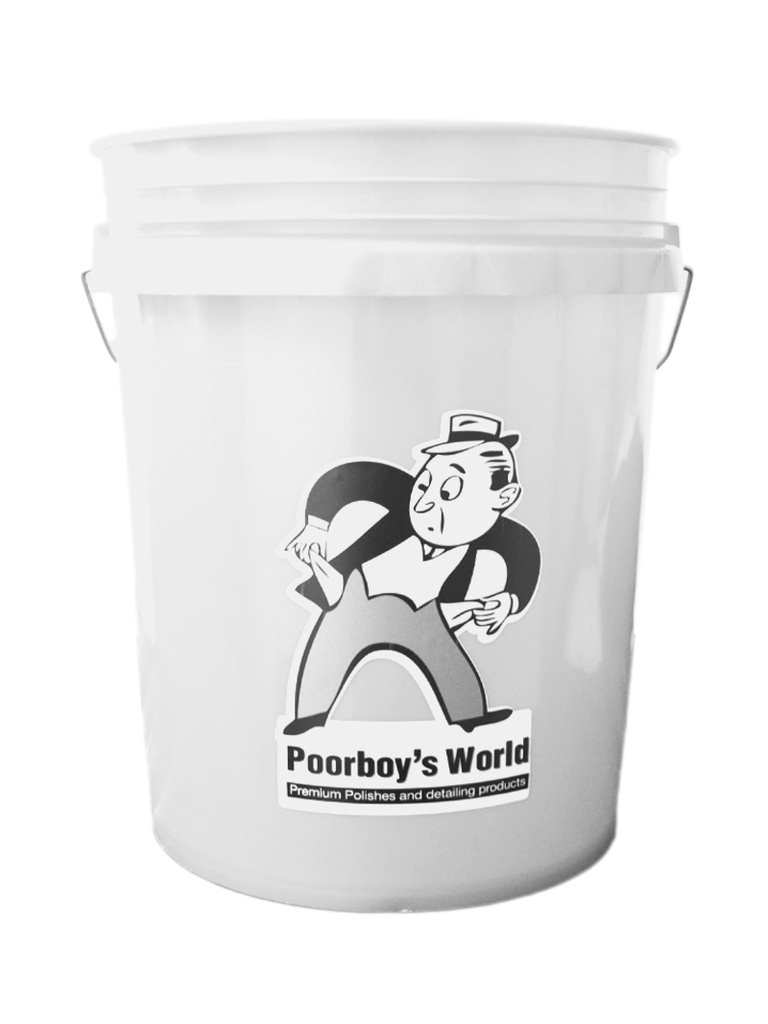 Poorboy's World Wash Bucket - White