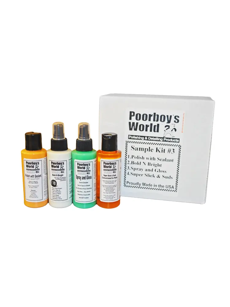 Poorboy's World Clean and Protect Sample Kit #3