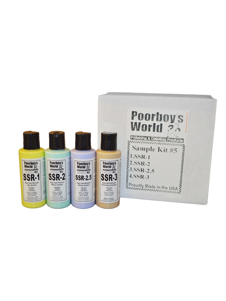 Poorboy's World Super Swirl Remover Sample Kit #5