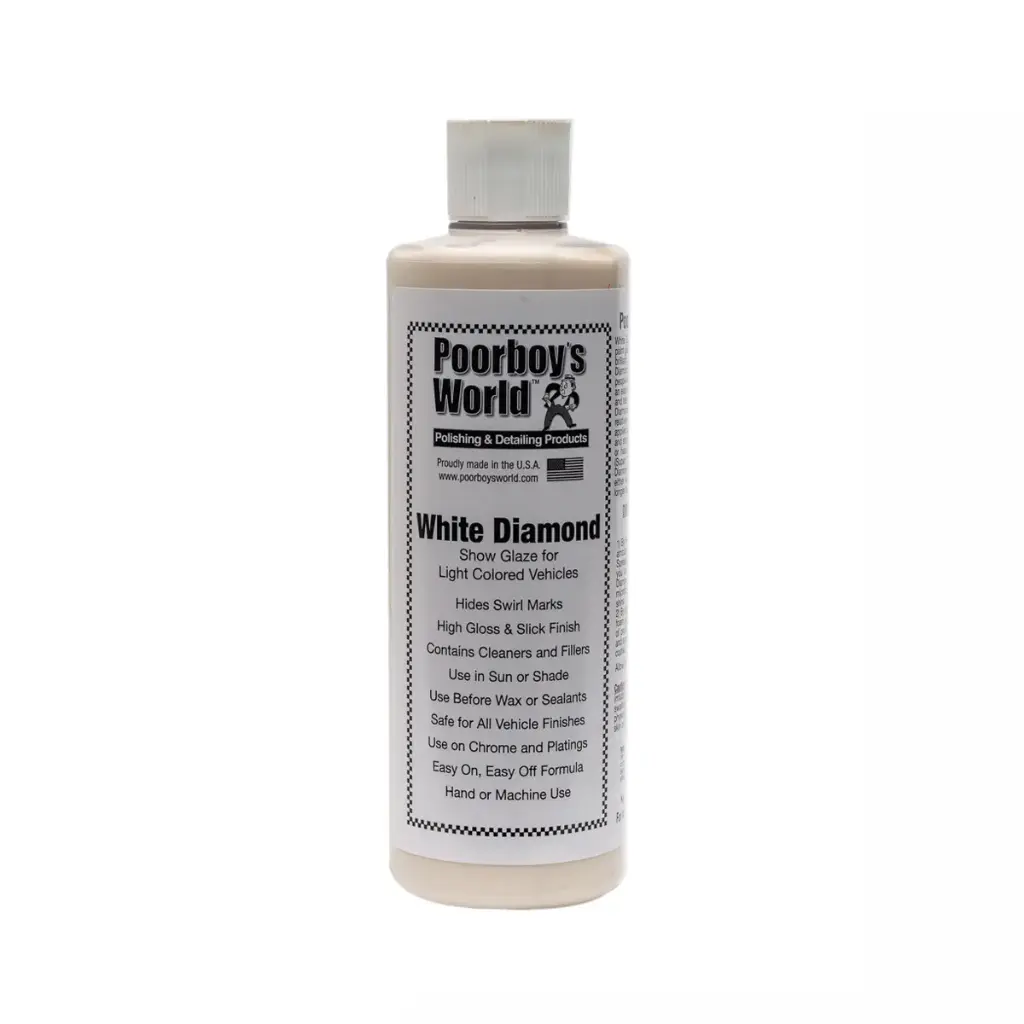 Poorboy's World White Diamond Show Glaze 16oz 473ml